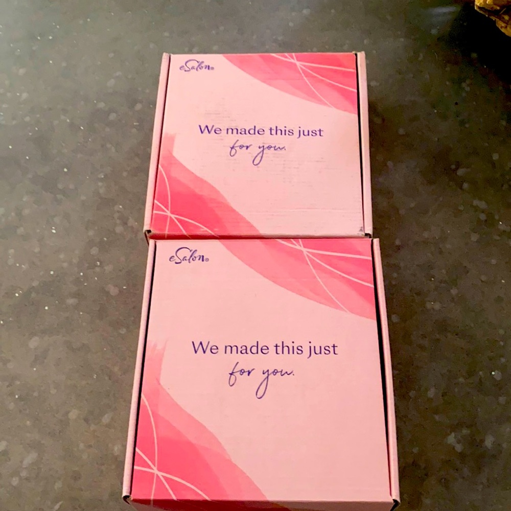 Two brand new in box eSalon home hair color kit in brightest blonde shade.